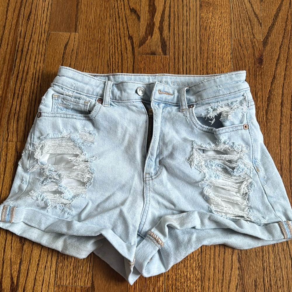 American Eagle stretch jean shorts